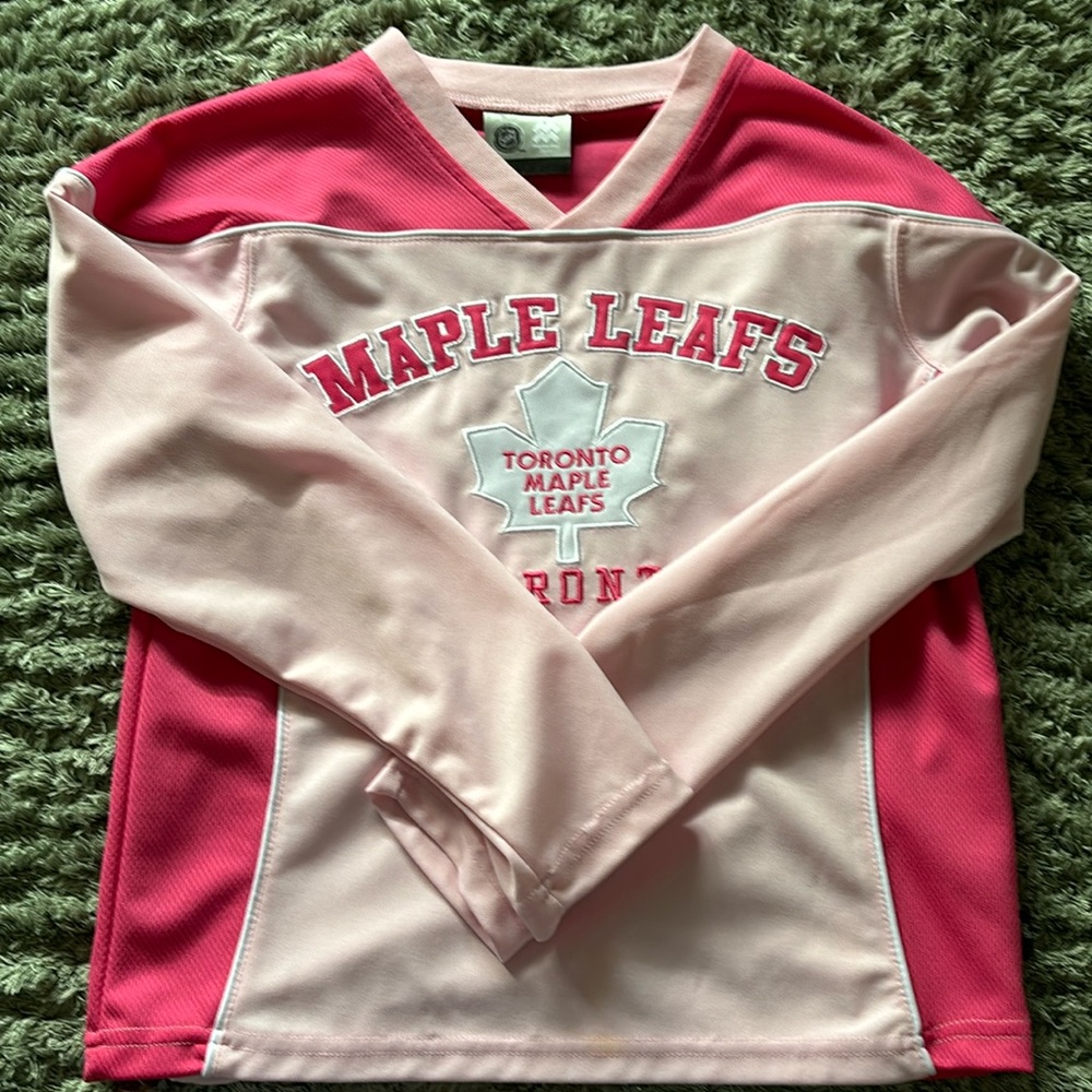 Toronto Maple Leafs Jersey Girls Pink
